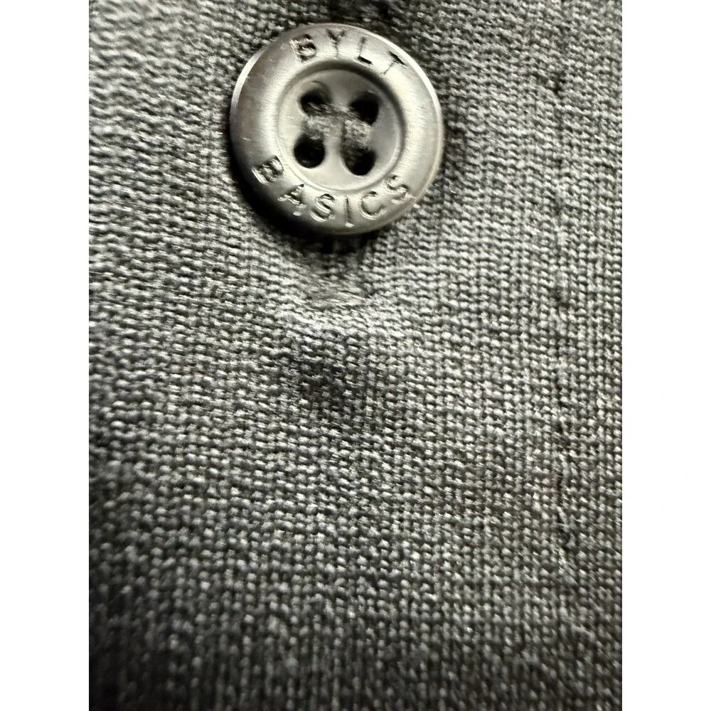 Bylt Premium Basics Executive Fit Short Sleeve Button Up Men's Size M Black - Picture 3 of 6